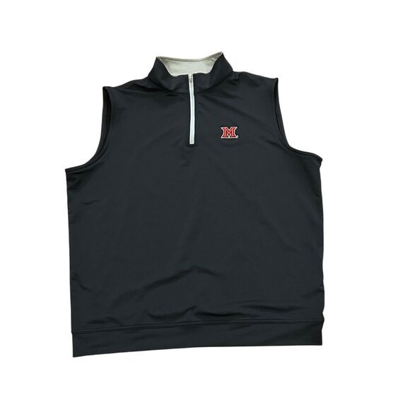 Peter Millar Other - Peter Millar Crown Sport Galway Stretch Loop Terry 1/4 Zip Vest Miami (OH) XL